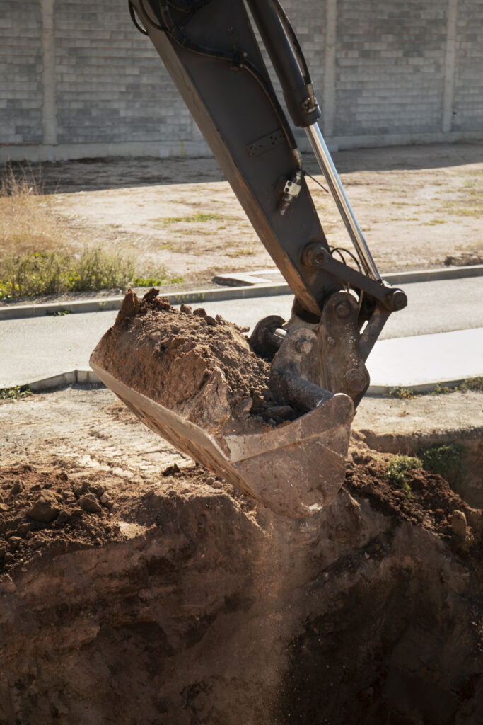 Maquinaria pesada para excavaciones y preparación de terrenos